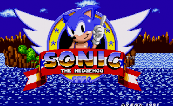 Sonic the Hedgehog - Title screen