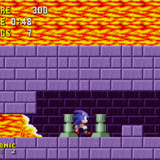 Sonic the Hedgehog - Outrunning lava