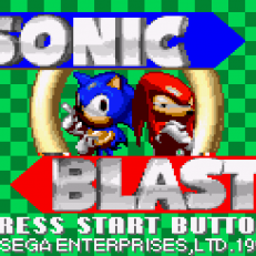 Sonic Blast - Title Screen