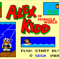 Alex Kidd in Miracle World title screen