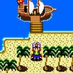 Defender of Oasis. Our hero disembarks a ship for adventure.