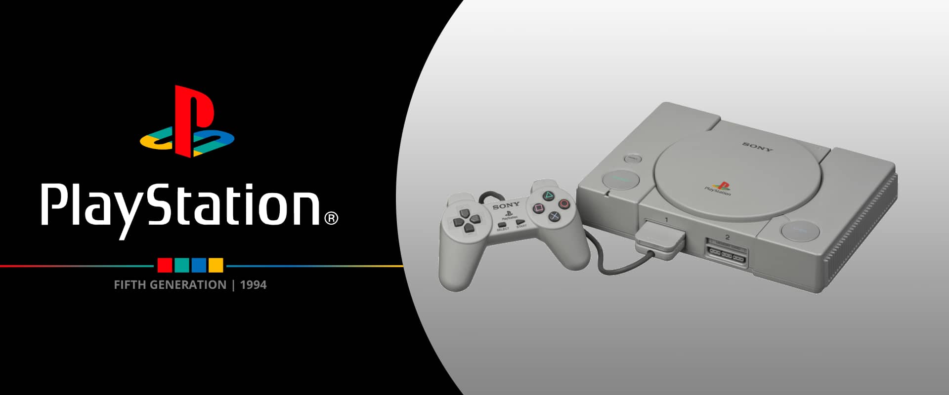 Playstation console banner