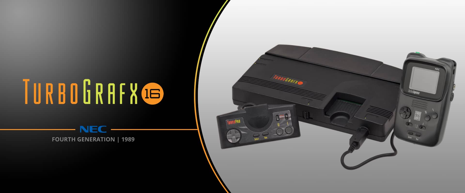 NEC Turbo Grafx 16 console banner