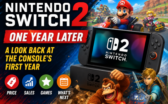 Switch 2 One Year Later - This image is an AI generated image.