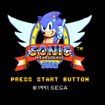 Sonic the Hedgehog - Master System Title Screen